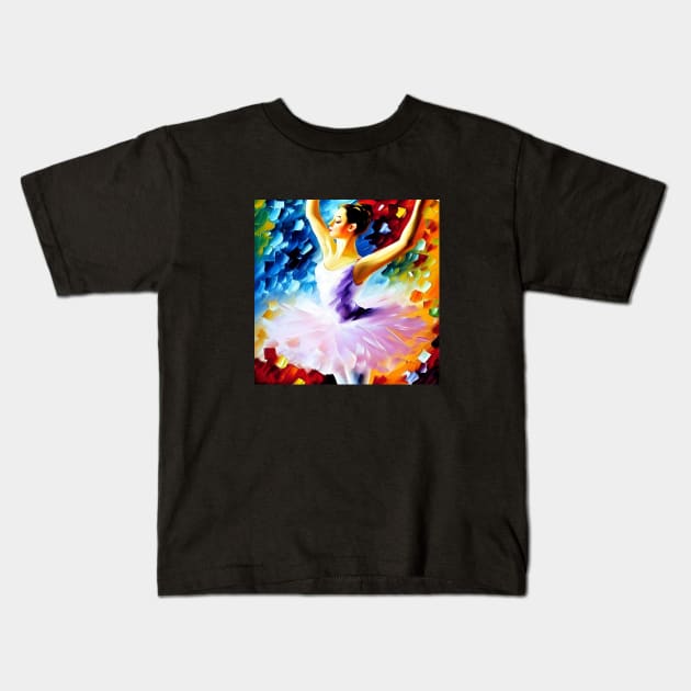 Ballerina - Arms in Fifth Position Kids T-Shirt by ArtistsQuest